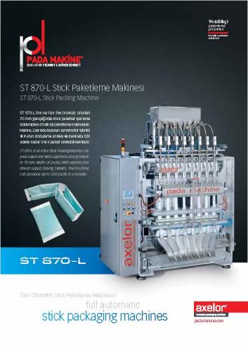 STIK PAKET MAKINESI LIKIT DOLUM